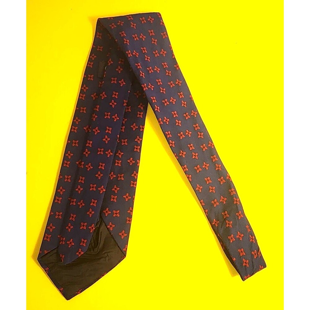 Vintage Original Qiana 100% Navy Blue Nylon  Men's Tie